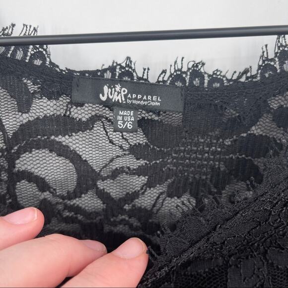 Black Lace Body Con Dress Size Small - Picture 6 of 8